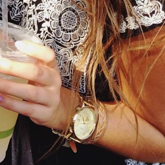 Fossil Gold oversized boyfriend watch - Picture 4 of 5